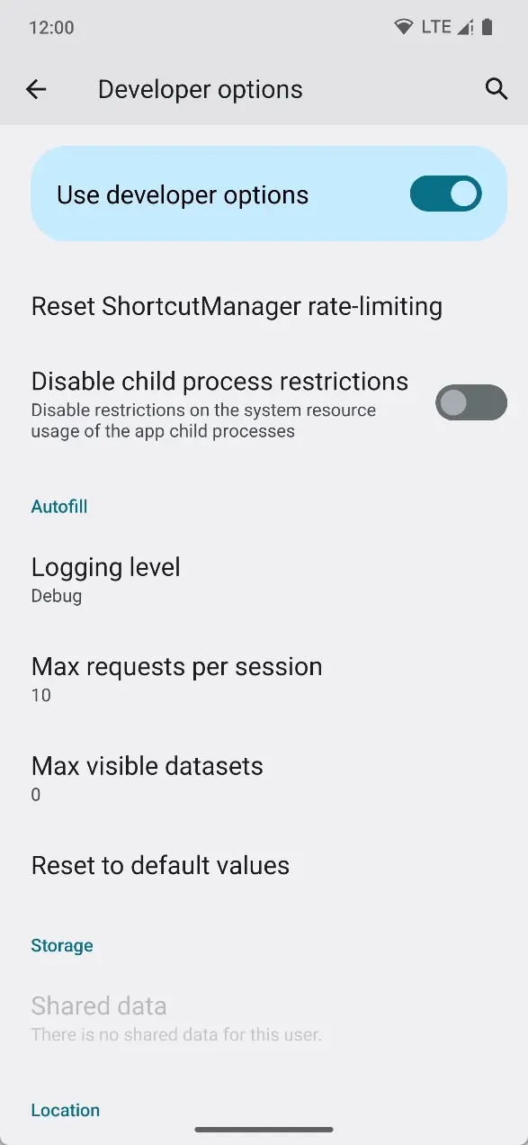 Отключить ограничение дочернего процесса